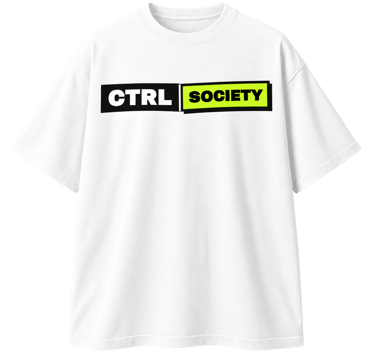White CTRL Society logo tee